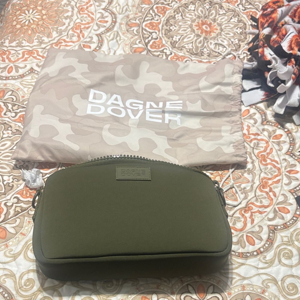 Dagne Dover Khaki Green Pouch
